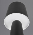 Lampa de masa Nubian, TRIO, 16x40 cm, 10W, 1x E27, metal, negru mat