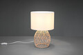 Lampa de masa Rike, RL, 25x38 cm, 40W, 1x E27, ratan/textil, natur