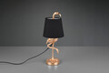 Lampa de masa Lola, RL, 17x42 cm, 40W, 1x E14, polirasina/textil, auriu/negru