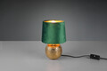 Lampa de masa Sophia, RL, 16x26 cm, 40W, 1x E14, ceramica, auriu/verde