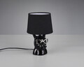 Lampa de masa Dosy, RL, 18x29 cm, 40W, 1x E14, ceramica/textil, negru