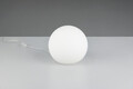Lampa de masa Pingpong, RL, 20x18.5 cm, 25W, 1x E27, sticla, alb