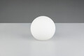 Lampa de masa Pingpong, RL, 20x18.5 cm, 25W, 1x E27, sticla, alb