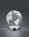 Lampa de masa Globe, RL, 17.5x12x20 cm, 7W, 1x SMD, metal, argintiu