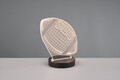 Lampa de masa Football, RL, 17x12x21.5 cm, 3.2W, 1x SMD, metal, negru mat
