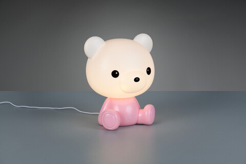 Lampa de masa Cutie, RL, 21x19x25.5 cm, 0.3W, 1x SMD, plastic, roz