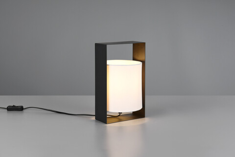 Lampa de masa Pail, RL, 16x15x27 cm, 10W, 1x E27, metal, negru mat