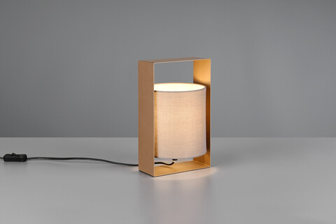 Lampa de masa Pail, RL, 16x15x27 cm, 10W, 1x E27, metal, maro