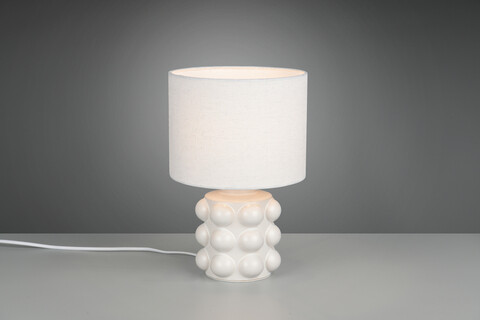 Lampa de masa Kate, RL, 20x30 cm, 40W, 1x E14, ceramica, alb