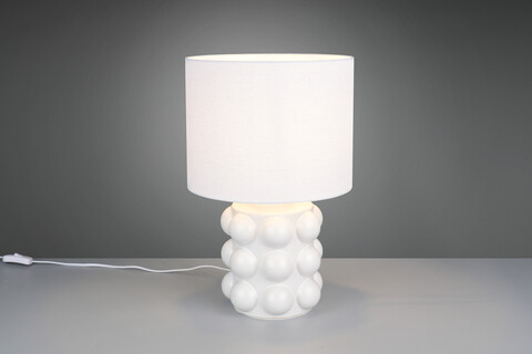 Lampa de masa Kate, RL, 30x47 cm, 60W, 1x E27, ceramica, alb