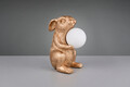 Lampa de masa Rabbit, RL, 21x16x28 cm, 5W, 1x G9, polirasina, auriu