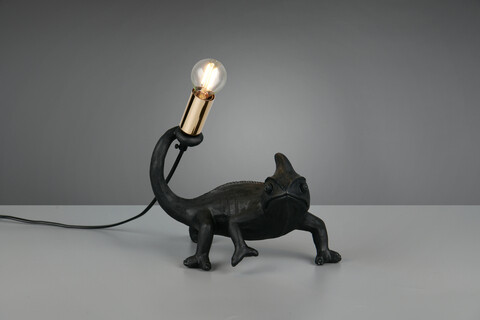 Lampa de masa Crawly, RL, 24.5x14x22 cm, 10W, 1x E14, polirasina, negru