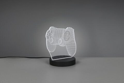 Lampa de masa Joy, RL, 16x12x17 cm, 1.5W, 1x SMD, plastic, negru