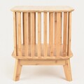 Noptiera Lemn, Homla, 40x40x45 cm, bambus, natur
