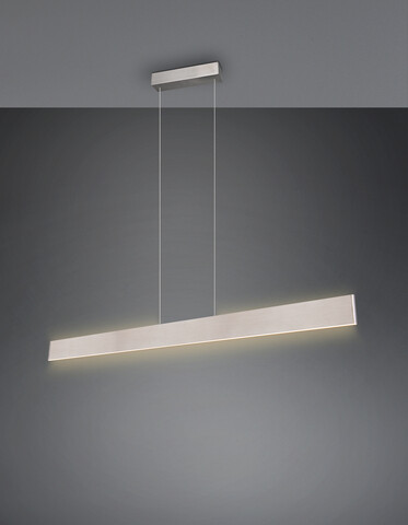 Lustra Galway, TRIO, 150x8.5x150 cm, 35W, 1x SMD, metal, nichel mat