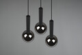 Lustra Clayton, TRIO, 45x150 cm, 28W, 3x E27, metal, negru mat