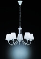Candelabru Cortez, TRIO, 70x150 cm, 28W, 5x E14, metal, alb mat
