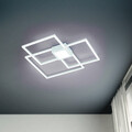 Plafoniera Hydra, TRIO, 65.5x65.5x6.5 cm, 38W, 1x SMD, metal, alb mat