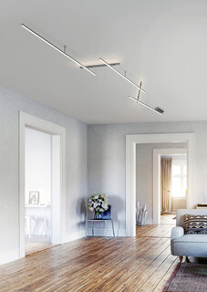 345x58x6.5 cm, Nichel mat