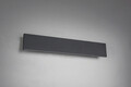 Aplica de perete Concha, TRIO, 47x8 cm, 9W, 2x LED, metal, antracit