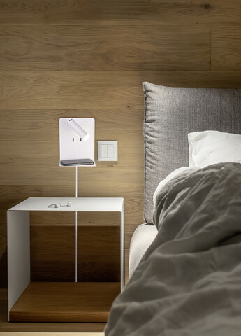 Lampa de perete Element, TRIO, 16x20 cm, 3W / 1.5W, 2x SMD, metal, alb mat