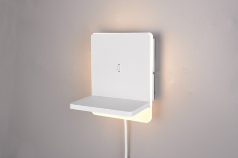 Aplica de perete Fairfield, TRIO, 16x20 cm, 9W, 1x SMD, metal, alb mat