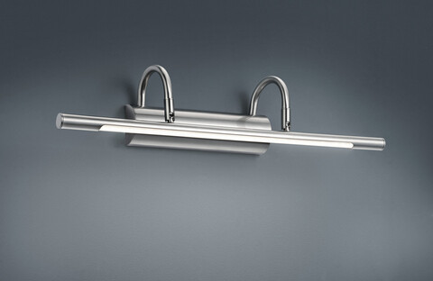 Aplica de perete Cuadro, TRIO, 48x10.5 cm, 8W, 1x SMD, metal, nichel mat