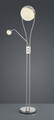Lampadar Chris, TRIO, 30x180 cm, 18W / 3.8W, 2x SMD, metal, argintiu