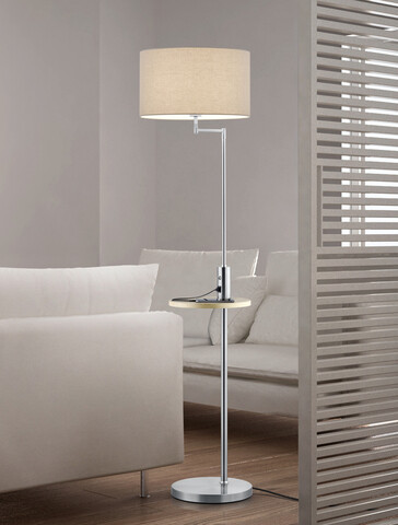 Lampadar Claas, TRIO, 40x160 cm, 60W, 1x E27, metal, nichel mat