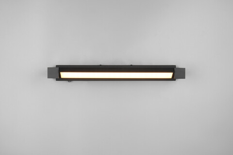 Aplica de perete Fabrizio, TRIO, 50x6 cm, 9W, 1x SMD, aluminiu, negru mat