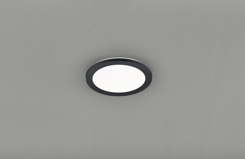 Plafoniera Camillus, RL, 26x3 cm, 13W, 1x SMD, plastic, negru mat