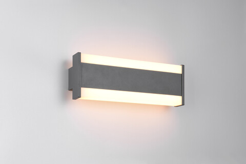 Aplica de perete pentru exterior Dawson, TRIO, 30x10.7 cm, 7W, 1x SMD, aluminiu, antracit