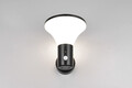 Aplica de perete pentru exterior cu senzor Gorda, RL, 17.5x19 cm, 3.5W, 1x SMD, plastic, negru mat/alb