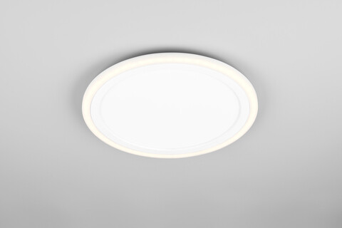 Plafoniera Cora, RL, 32.5x3 cm, 11W / 1.2W, 2x SMD, plastic, alb