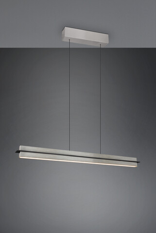 Lustra Emerson, TRIO, 95x9x150 cm, 22W, 1x SMD, metal, nichel mat