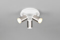 Plafoniera Gillan, TRIO, 30x16 cm, 10W, 3x GU10, metal, nichel mat/alb