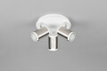 Plafoniera Gillan, TRIO, 30x16 cm, 10W, 3x GU10, metal, nichel mat/alb