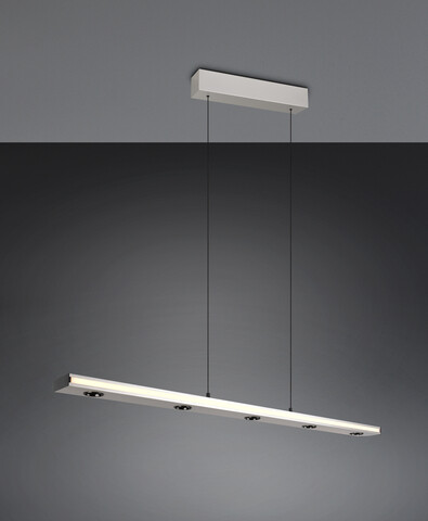 Lustra Graham, TRIO, 109x9x150 cm, 4.5W / 10W, 7x SMD / 1x SMD, metal, nichel mat