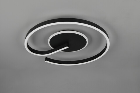 Plafoniera Calle , RL, 50x6.5 cm, 21W, 1x SMD, metal, negru mat