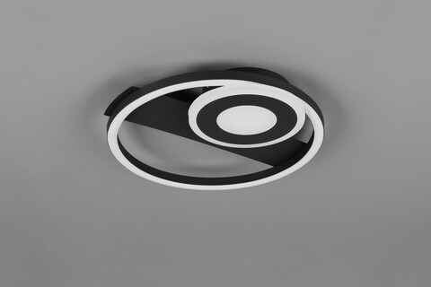 Plafoniera Horus, RL, 32x30.5x5 cm, 22W, 1x SMD, metal, negru mat/alb