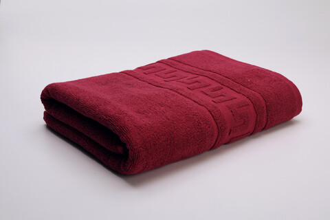 Prosop de baie Greek Border, ET 2000 IMPEX, 70x130 cm, bumbac, visiniu