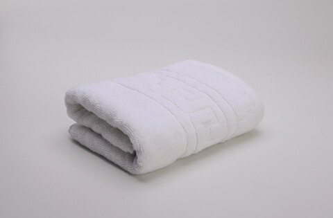 Prosop de baie Greek Border, ET 2000 IMPEX, 70x130 cm, 500 gr, bumbac, alb
