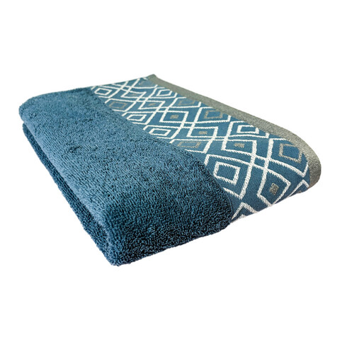 Prosop de baie Diamond, ET 2000 IMPEX, 70x130 cm, bumbac, albastru