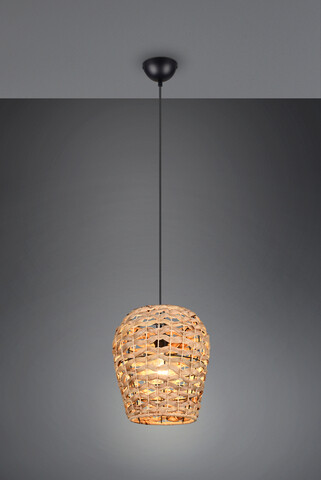 Lustra Jean, RL, 29x150 cm, 10W, 1x E27, metal, negru/natur