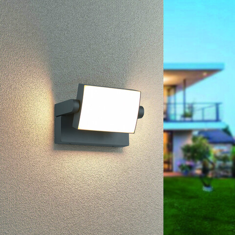 Aplica de perete pentru exterior Kansas, TRIO, 20x10 cm, 10W, 1x SMD, aluminiu, antracit