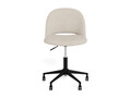 Scaun de birou Allan, Actona, 49x49.5x77 cm, rotativ, poliester/otel, bej
