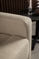 Fotoliu cu recliner Asila, Actona, 72x91x103 cm, tesatura structurata/otel, bej