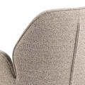 Scaun Aura, Actona, 62x61x90 cm, rotativ, tesatura Boucle/otel, bej