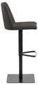 Scaun de bar Avanja, Actona, 43x51x107.5 cm, rotativ, poliester/otel, antracit