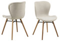 Scaun Batilda -A1, Actona, 47x53x82.5 cm, poliester/lemn de stejar, bej nisip
